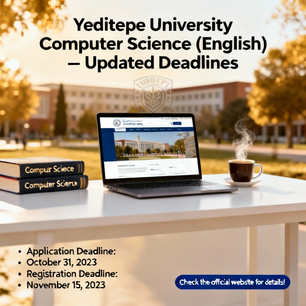 Yeditepe University Computer Science (English) — Updated Deadlines