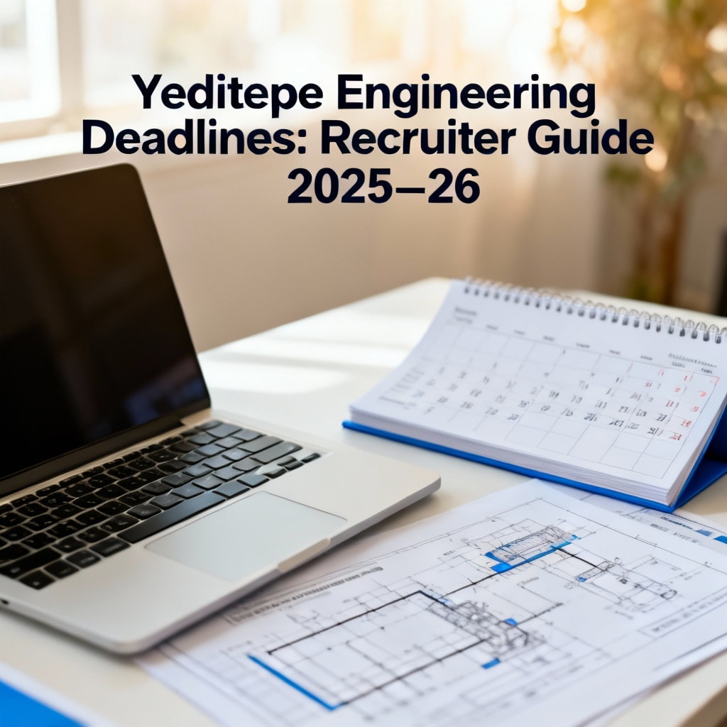 Yeditepe Engineering Deadlines: Recruiter Guide 2025–26